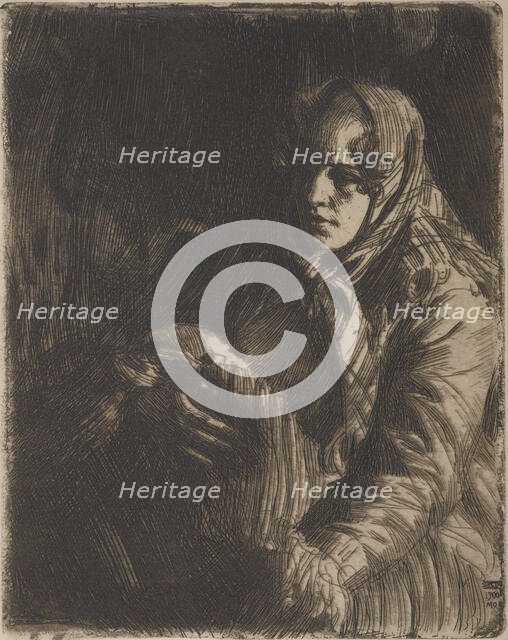 Madonna, 1900. Creator: Anders Leonard Zorn.