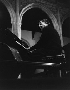 Duke Ellington, rehearsal for a Sacred Concert at Great St Mary's Church, Cambridge, 1967. Creator: Brian Foskett.