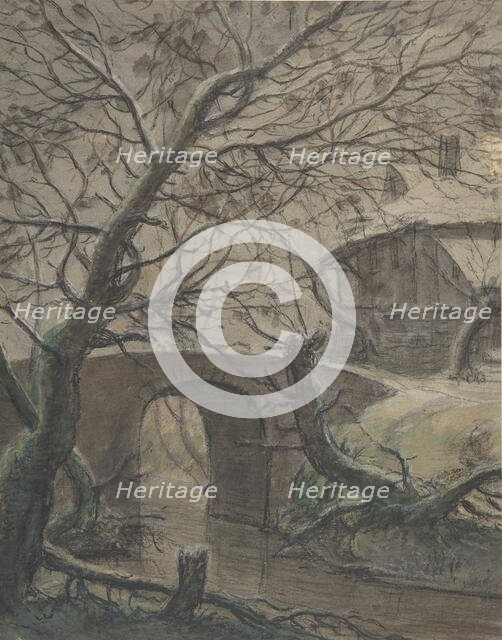 A House near a Bridge, 17th century. Creator: Anthonie Waterloo.