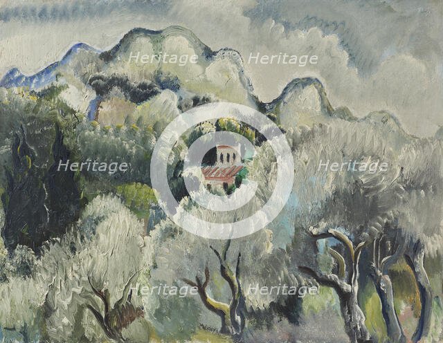 Landscape before storm, 1938. Creator: Kleinschmidt, Paul (1883-1949).