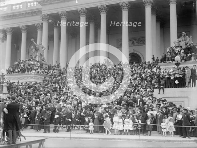 Bible Society Open Air Meeting, East Front of The Capitol, 1917. Creator: Harris & Ewing.