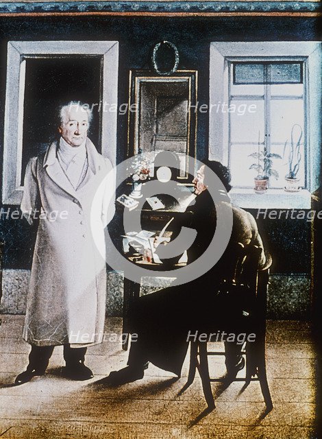 Johann Wolfgang von Goethe, 19th century. Artist: JJ Scheller