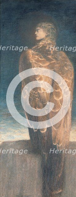 La Médusa endormie (Sleeping Medusa), 1896. Creator: Khnopff; Fernand (1858-1921).