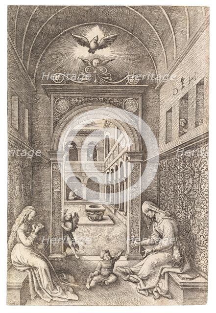 The Virgin and Child with Saint Anne , c. 1500. Creator: Hopfer, Daniel, the Elder (1470-1536).