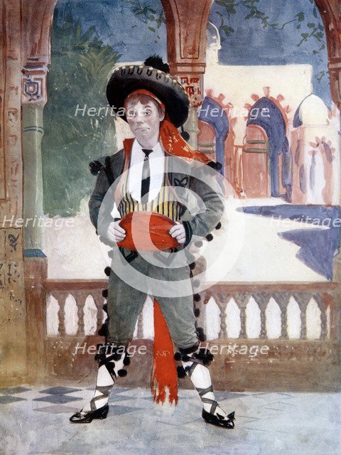 Edmund Payne in The Toreador, c1902.Artist: Ellis & Walery