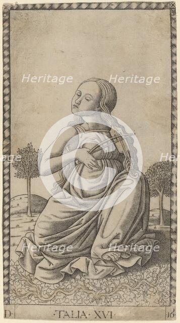 Talia (Thalia), c. 1465. Creator: Master of the E-Series Tarocchi.