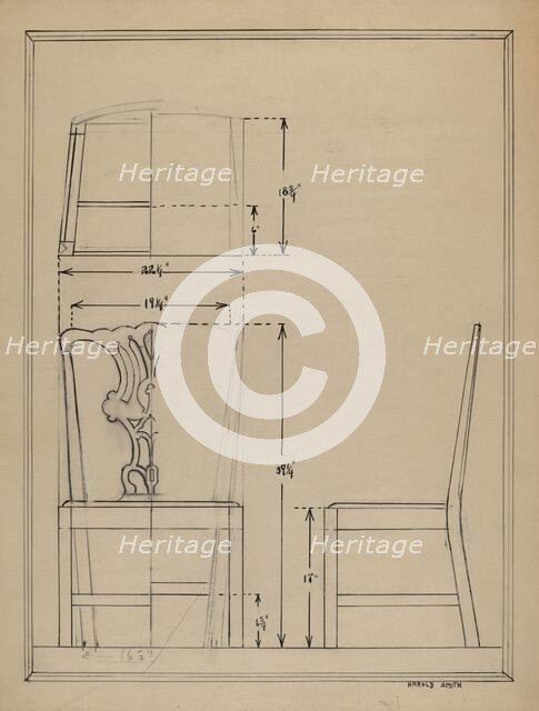 Chair, 1935/1942. Creator: Harold Smith.