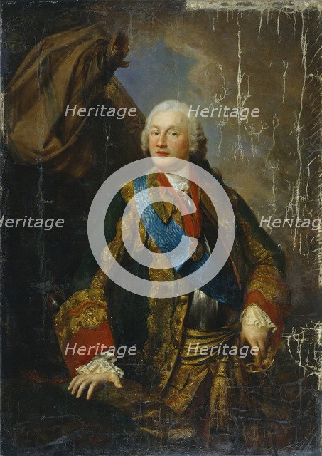 Portrait of Prince Mikhail Nikitich Volkonsky (1713-1788), Mid of the 18th cen.. Artist: Anonymous  