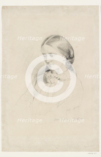 Josephine Butler, Early Feminist Campaigner, 1856. Artist: William Bell Scott.