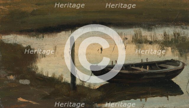 Boat by the Shore, 1888. Creator: Torsten Wasastjerna.