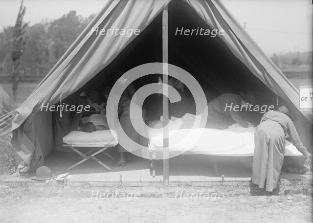 Red Cross, American - Women's National Service School; Red Cross Instructions in Care of Sick, 1916. Creator: Harris & Ewing.