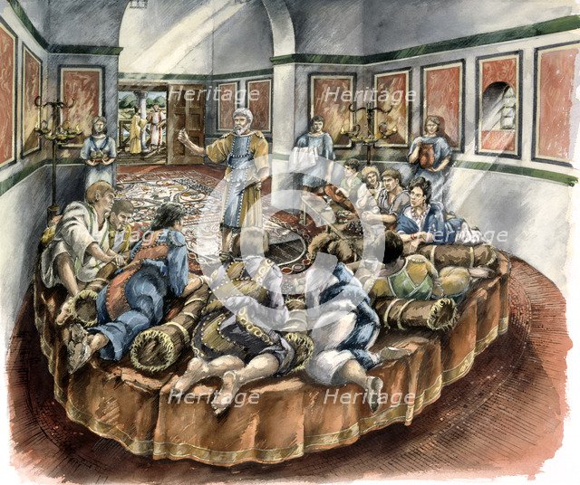 Lullingstone Roman Villa, c4th century, (c1990-2010). Artist: Peter Dunn.