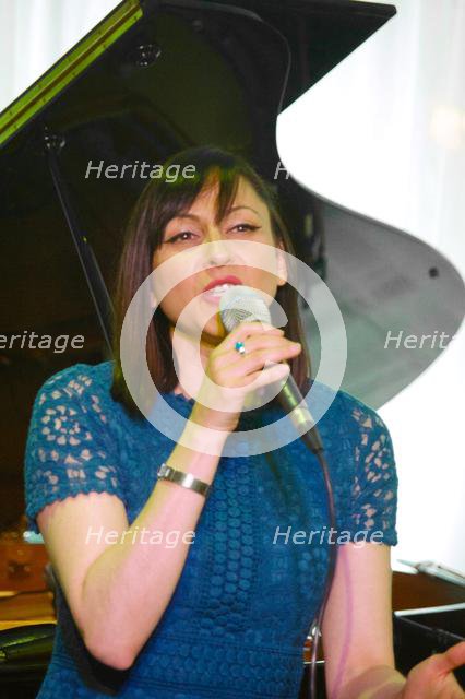 Georgia Mancio, Watermill Jazz Club, Dorking, Surrey, UK, 14 May 2019. Creator: Brian O'Connor.