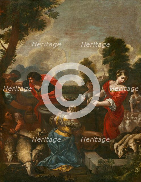 Moses and Jethro's daughters, 1650. Creator: Unknown.