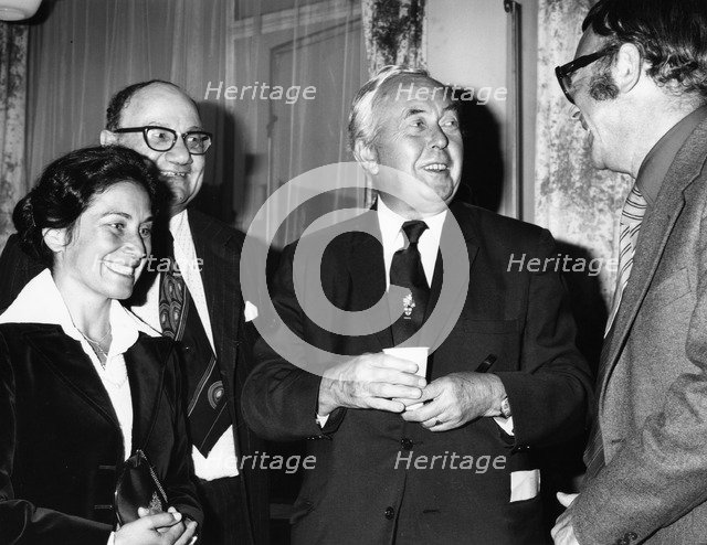 Harold Wilson (1916-1995), Former British Prime Minister, 1982. Artist: Sidney Harris