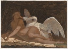 Leda and the Swan. Creator: Adolphe Yvon (French, 1817-1893).