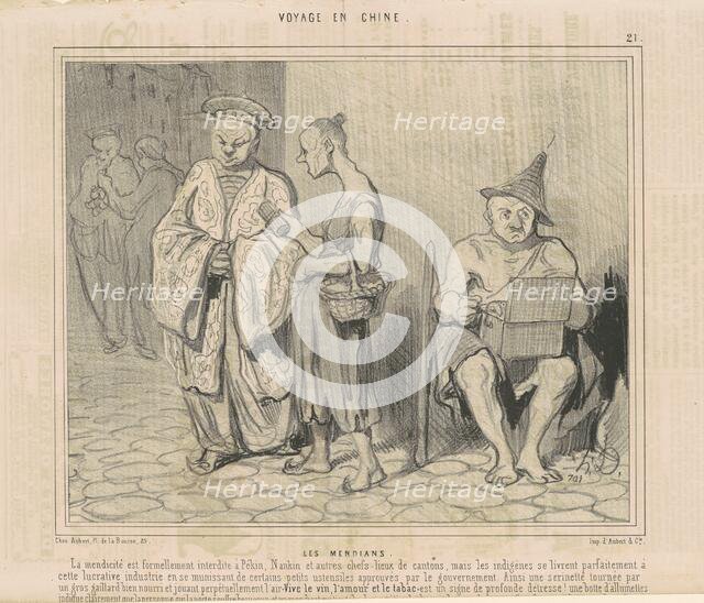 Les mendians, 19th century. Creator: Honore Daumier.