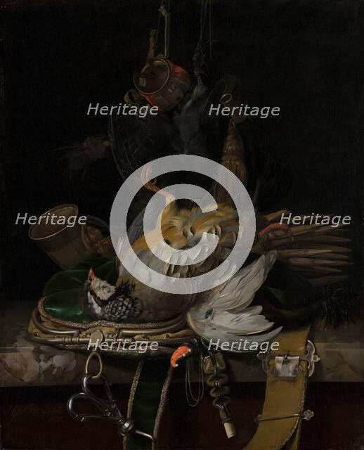 Still Life with Partridges, c1647-1683. Creator: Willem van Aelst.