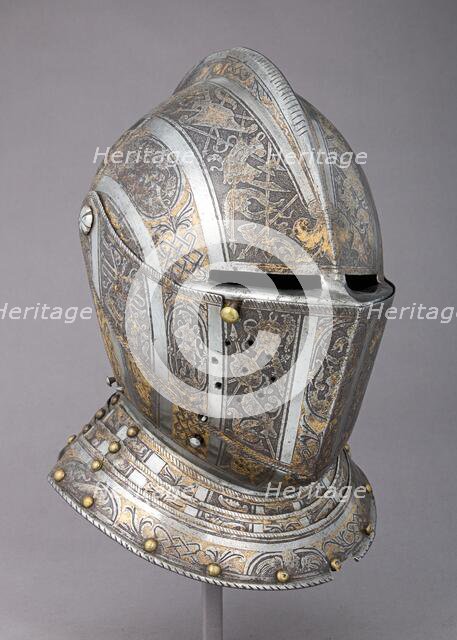 Close Helmet, Italian, Milan, ca. 1585. Creator: Pompeo della Cesa.