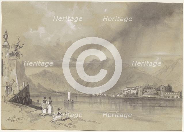 Isola Bella, Lago Maggiore, 1839. Creator: Edward Lear (British, 1812-1888).