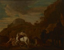 Watering Horses, 17th-18th centuries. Creator: Unknown.