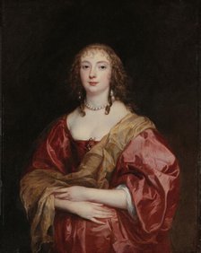 Portrait of Anne Carr, Lady Russell, Countess of Bedford (1615-1684), c1639. Creator: Dyck, Sir Anthony van (1599-1641).