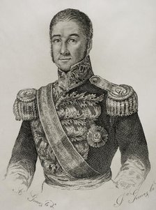 José Santos de la Hera y de la Puente (1792-1859), 1st Count of Valmaseda and 1st Viscount..., 1845. Creator: Jose Gomez.
