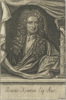 Portrait of Sir Isaac Newton (1642-1727), 1715. Creator: Krauss, Johann Ulrich (1655-1719).