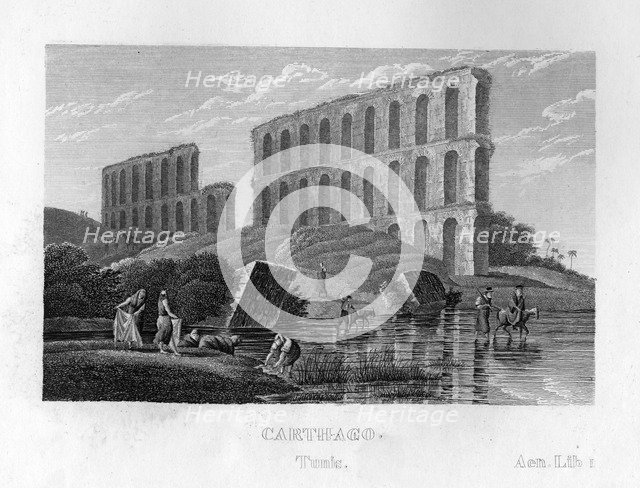 Ruins of Carthage, Tunisia, c1833. Artist: Unknown