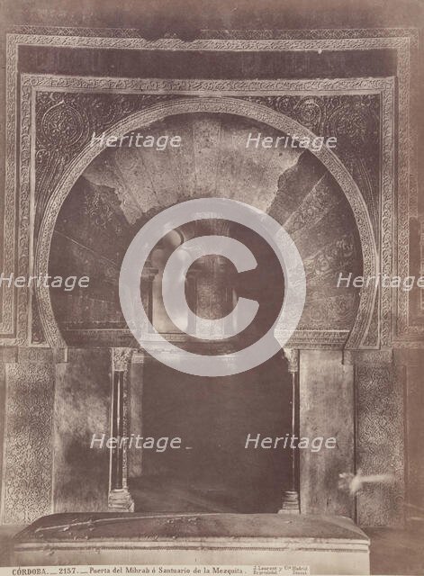 Entrance to Mihrab, Cordoba Cathedral, c1885. Creator: Juan Laurent.