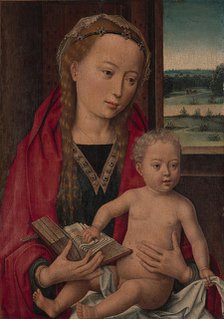 Virgin and Child, ca. 1490-94. Creator: Workshop of Hans Memling (Netherlandish, Seligenstadt, active by 1465-died 1494 Bruges).