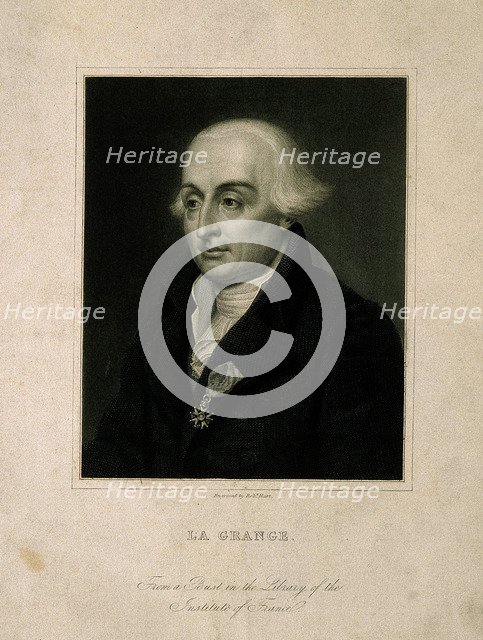 Portrait of the mathematician Joseph-Louis Lagrange (1736-1813).