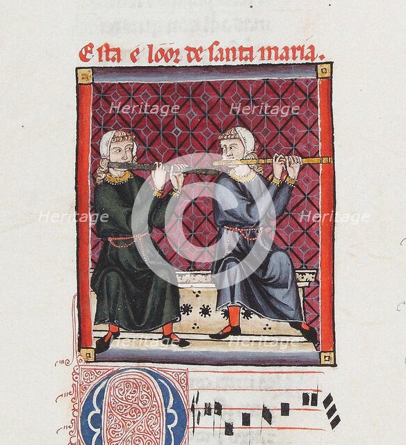 Illustration from the codex of the Cantigas de Santa Maria, c. 1280. Creator: Anonymous.