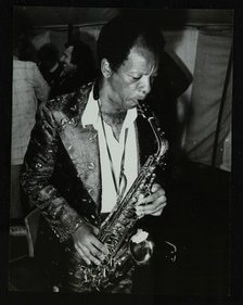 American saxophonist Ornette Coleman playing at the Bracknell Jazz Festival, Berkshire, 1978. Artist: Denis Williams