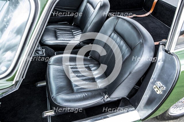 Front seats of a 1961 Aston Martin DB4 GT previously owned by Donald Campbell. Creator: Unknown.