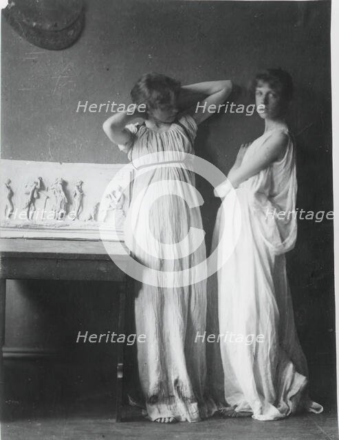 Unidentified Models in Greek Costumes, c. 1883. Creator: Thomas Eakins.