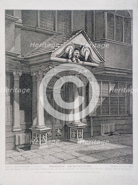 Milton Street, London, 1813. Artist: John Thomas Smith