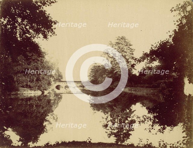 Bridge Over a Pond, 1850s. Creator: Unknown.