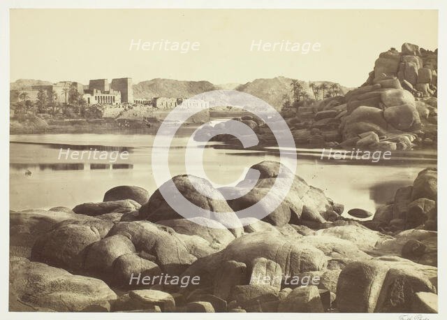 The Approach to Philae, c. 1857. Creator: Francis Frith.