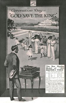 'His Master's Voice' advertisement, 1911. Creator: Unknown.