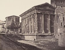 Tempio della Fortuna Virile, 1848-52. Creator: Eugène Constant.