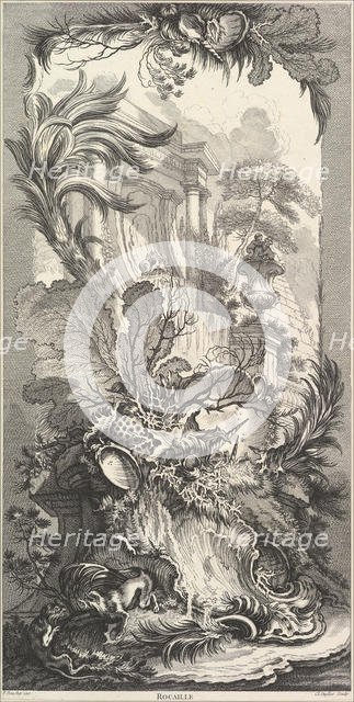 Rocaille (Rock Garden), ca. 1737. Creator: Claude Augustin Duflos le Jeune.