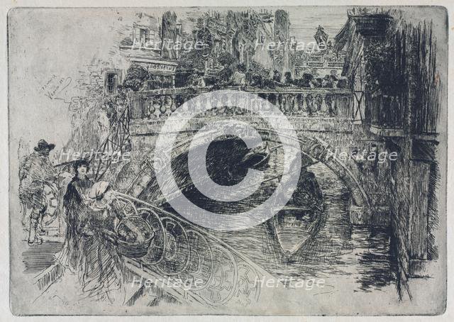 Venetian Bridge, 1884. Creator: Frank Duveneck (American, 1848-1919).