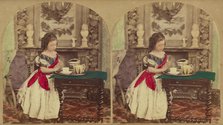 Asking a Blessing, about 1868. Creator: London Stereoscopic & Photographic Co.