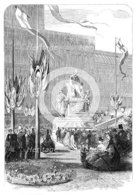 The Shakspeare Commemoration in London: monument of Shakspeare at the Crystal Palace, 1864. Creator: Unknown.