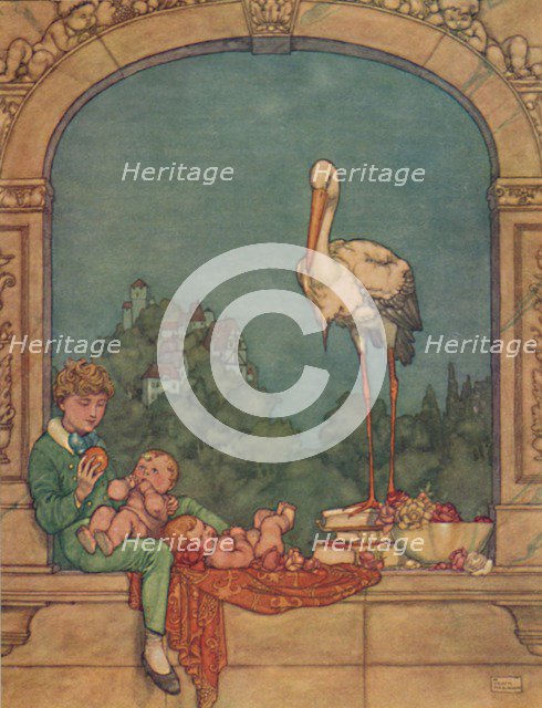 'We Will Bring Him Two Little Ones, A Brother and A Sister, c1930. Artist: W Heath Robinson.