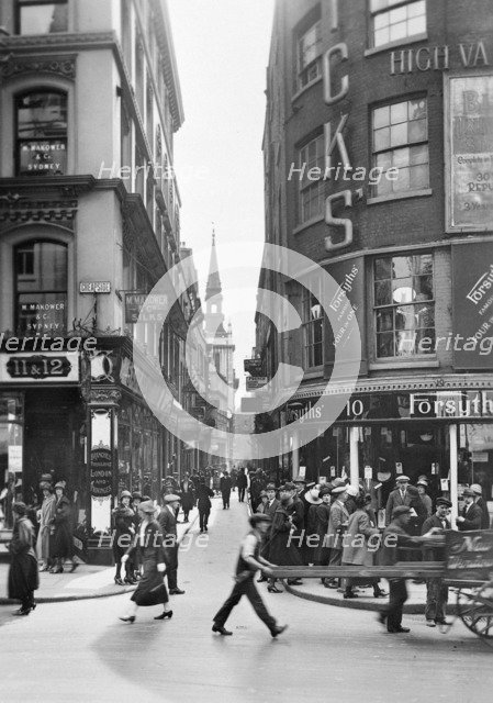Cheapside, City of London, c1920s. Artist: George Davison Reid