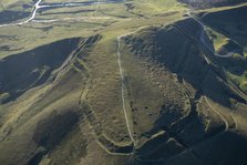 Mam Tor, an Iron Age hillfort in the Peak District, Derbyshire, 2023. Creator: Robyn Andrews.