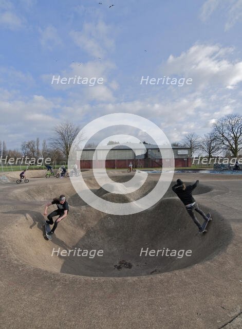 Byron Recreation Ground, Harrow Skatepark, Harrow, London, 2012. Creator: Simon Inglis.