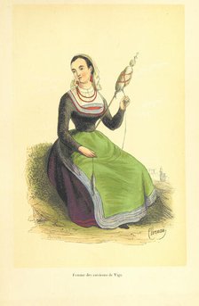 Woman from Vigo, 1848.  Creators: Clerman, Duverger.